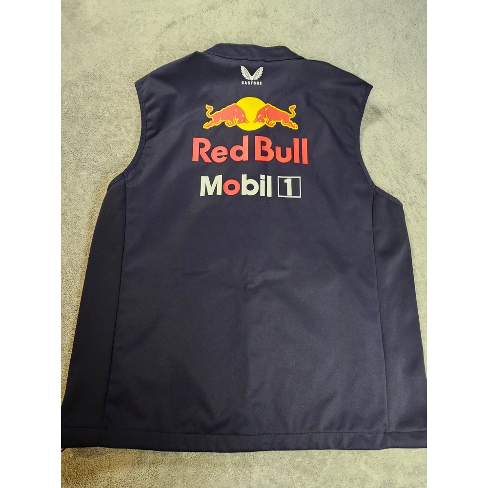 Castore Oracle Red Bull Racing F1 Team Vest Softshell Zip Up Formula 1 Navy M - Picture 7 of 9